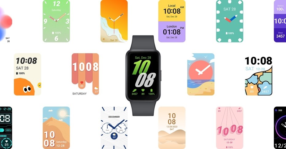 Samsung Galaxy Fit3 různé ciferníky